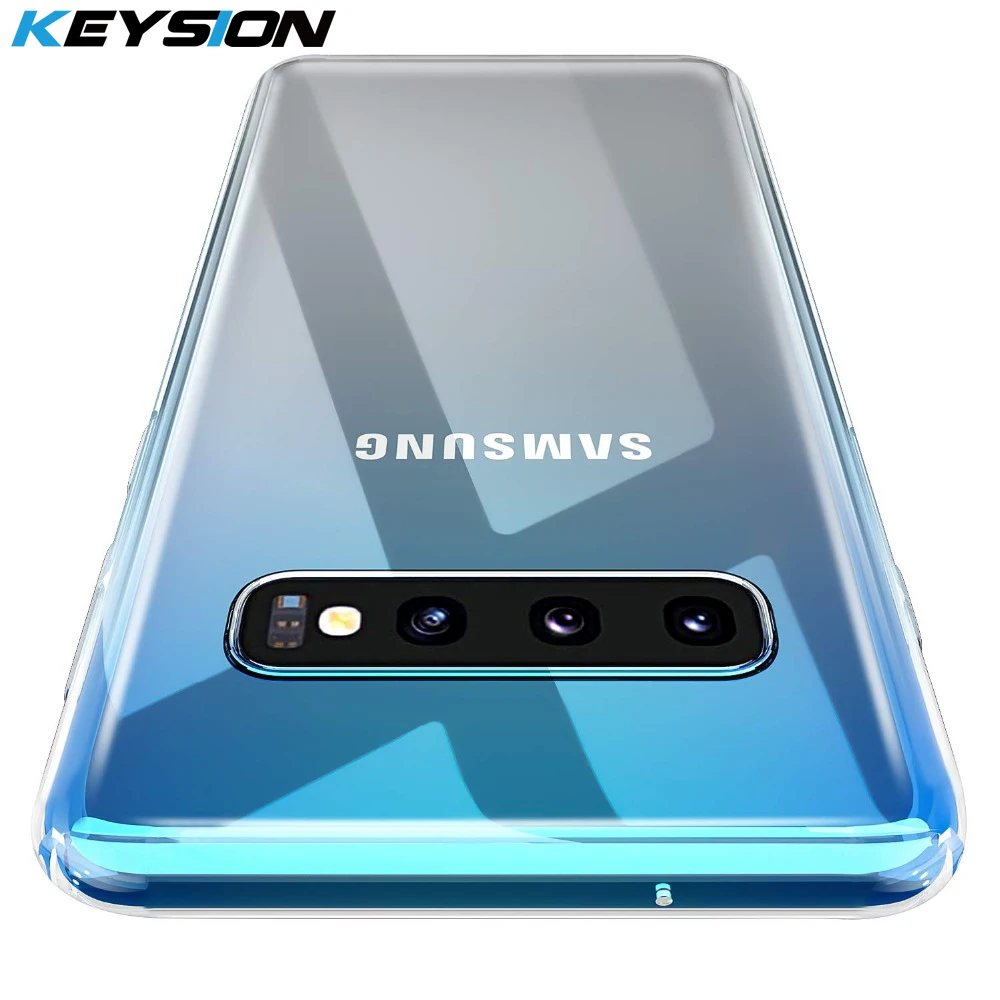 

KEYSION Phone Case For Samsung Galaxy S10 Plus S10+ S10e S9 Ultra Thin Clear Soft TPU Back Cover for Samsung S10 5G Note 9 8