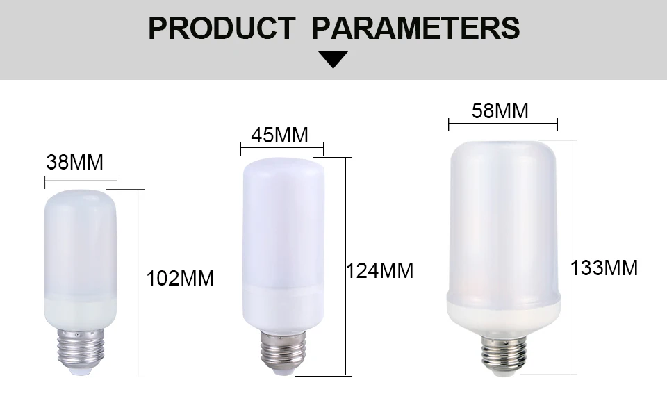  E27 2835 Led Flame Lamp Creative 3 modes (2)