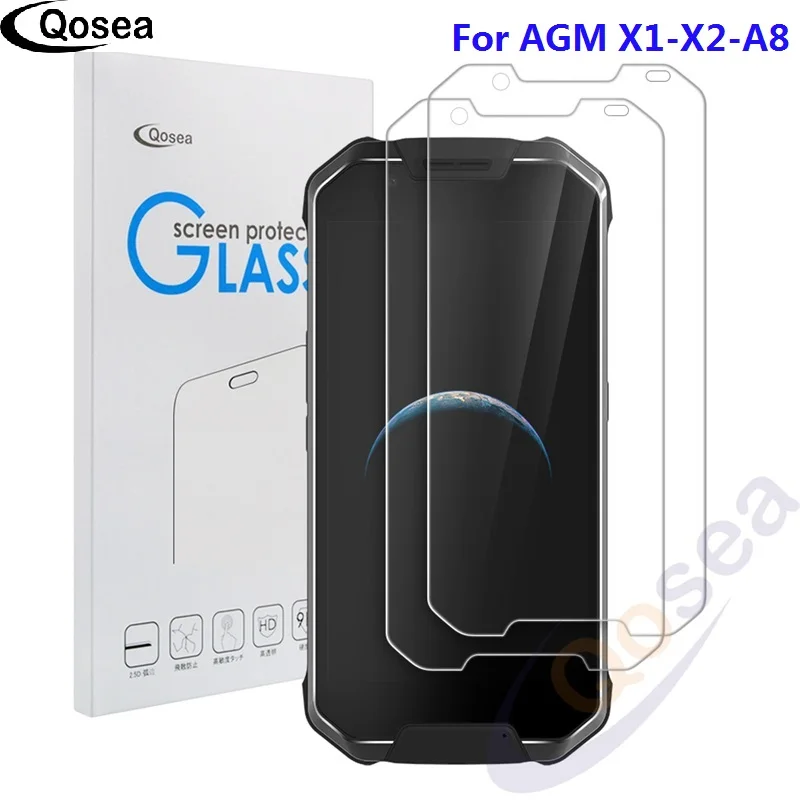 Qosea (2 шт.) для AGM X2 закаленное стекло Ультра прозрачная 9H защитная пленка
