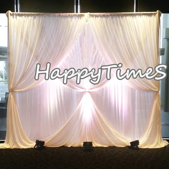 

3*3m Event Curtain Backdrop With Detachable Drapes Beautiful Wedding Backdrop Decorations