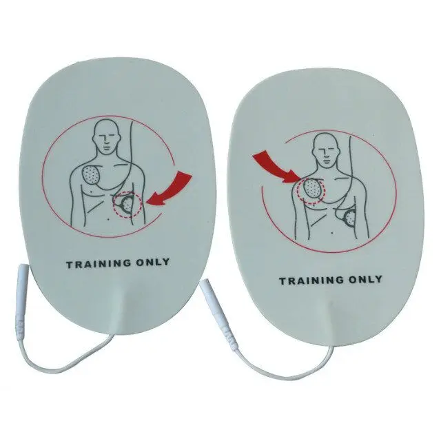 Free Shipping 1 Pair AED Electrode Patches For Adult AED Training Machine Accessory Conducting