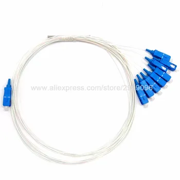 

10pcs/bag Mini 1x8 single mode SC/UPC Connector Fiber Optic PLC Splitter