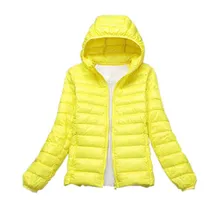 Winter Women Down Jacket Ultra Light Down 90% White Duck Down Coat Jacket ladies’ Hooded Down Parkas Quality Brand Spring Autumn