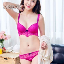Кружевные Прозрачные ремни 3 крюк и глаз бюстгальтер Push Up и трусики Комплект дышащий комфорт намекает сексуальное нижнее белье бюстгальтер для женщин