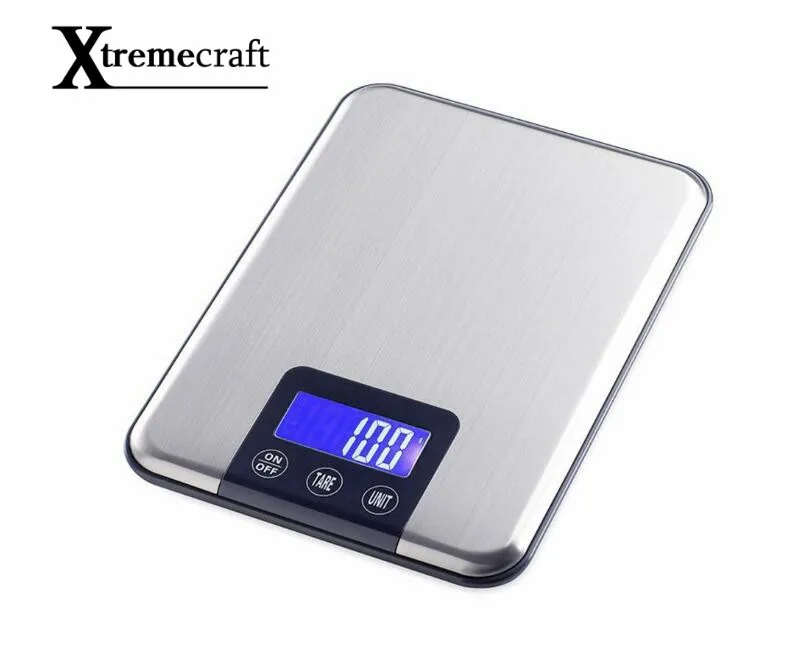 

1g Touch Screen Digital Kitchen Scale 15kg Big Food Diet Weight Balance Slim Stainless Steel Electronic Scales