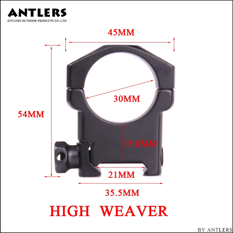 Тактический 30 мм Riflescope крепление кольцо высокая средняя низкая высота Вивер Пикатинни крепление кольцо кронштейн 21 мм база подходит для Aimpoint - Цвет: HIGH WEAVER