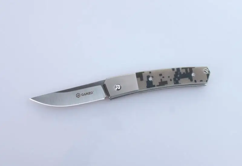 Ganzo G7361 F7361 440C лезвие 58-60HRC G10 Ручка складной Ножи для выживания на природе, для кемпинга, инструмент карманный нож для охоты тактический edc - Цвет: Camo
