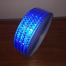 5 см* 50 м флуоресцентные Светоотражающие полоса ПВХ ночные Светоотражающие безопасные Предупреждение ющие ленты микропризма поливинилхлоридная решетка полоса