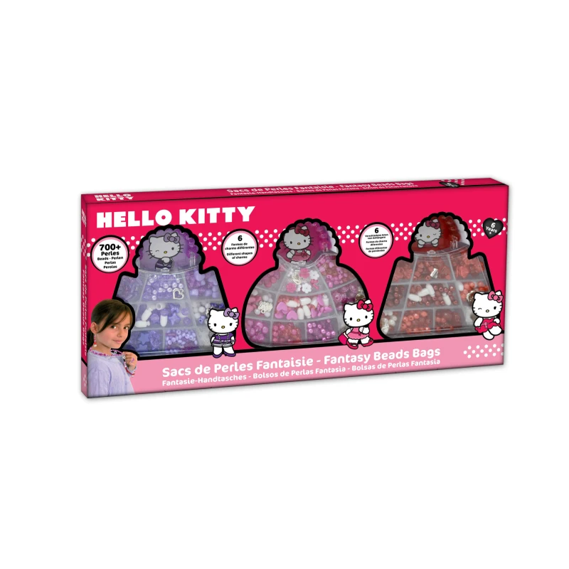 HELLO KITTY Sacs de Perles Fantaisie Фэнтези Бусы сумки для рук Bolsos Bolsas 700 + perles Подарочные игрушки