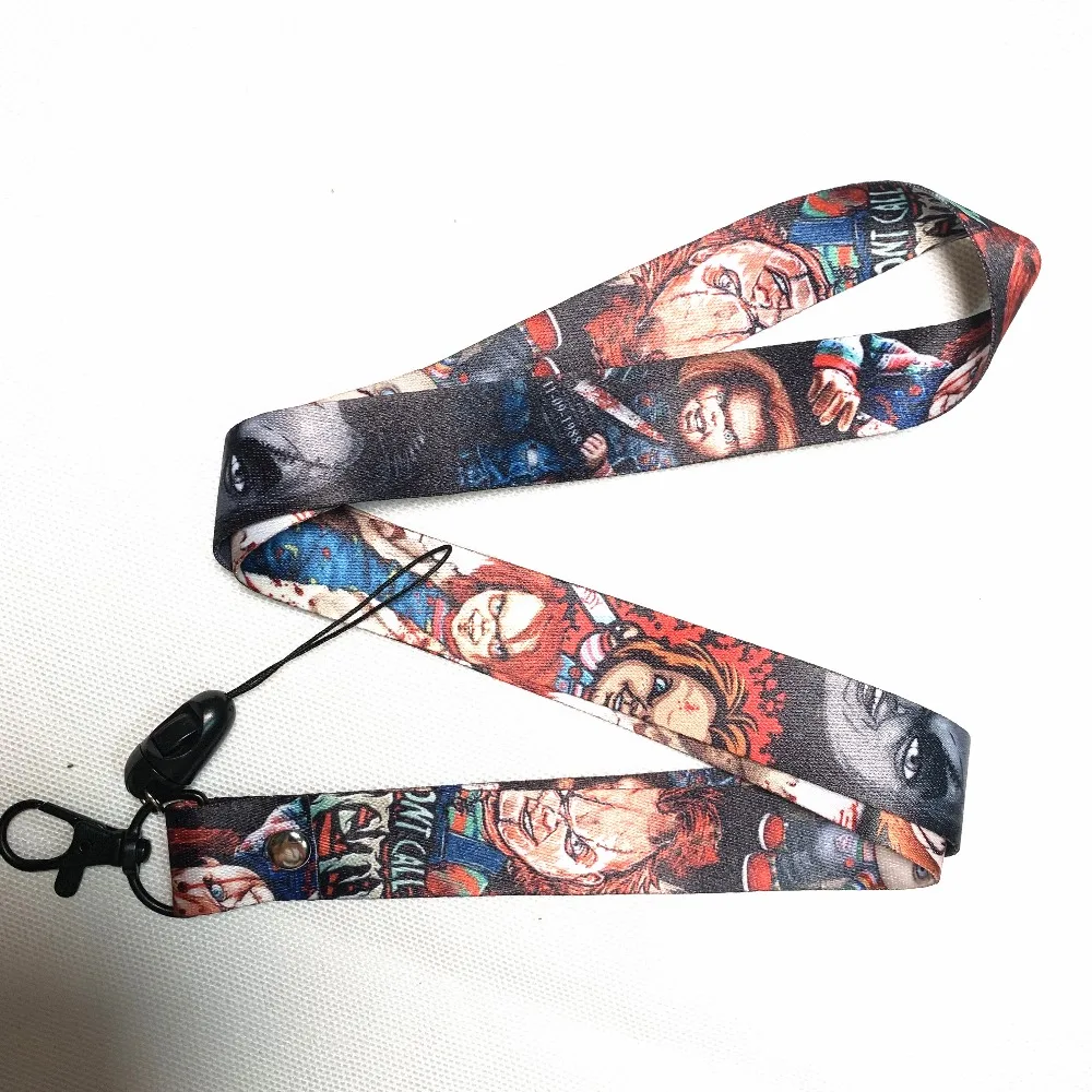 

2019 new Movie Child's Play 2 Keychain lanyard neck strap ID Badge Pass Gym Mobile phone USB Holder Work Certificate Hang Rope