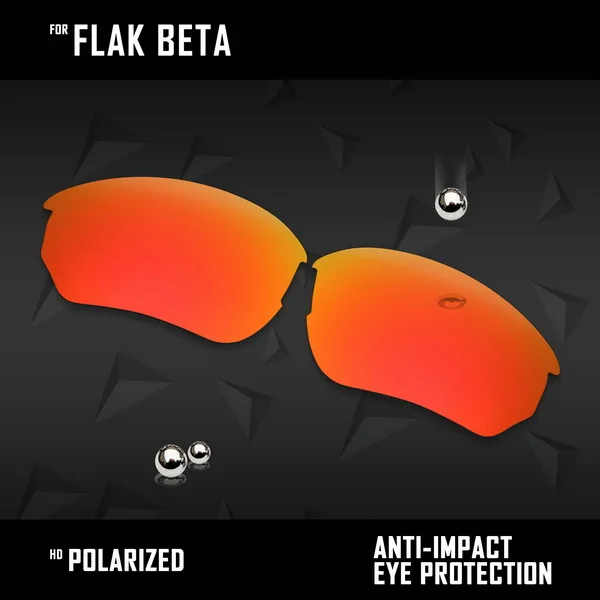Fire Red OOWLIT линзы для замены солнцезащитных очков Оукли Flak Beta OO9363 Поляризованные-разноцветные - Цвет линз: Fire Red