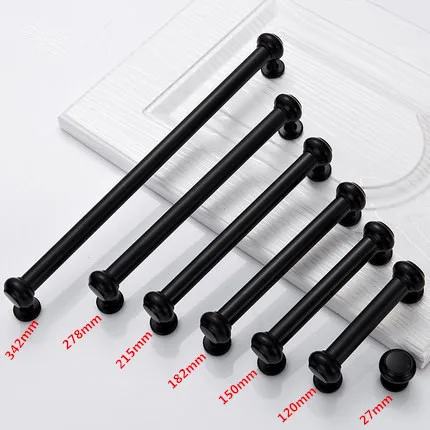

1PCS Hole Pitch 96-mm/320mm New Black Zinc Alloy furniture handles/ kitchen cabinet handles/ drawer pull Furniture Drawer Pull
