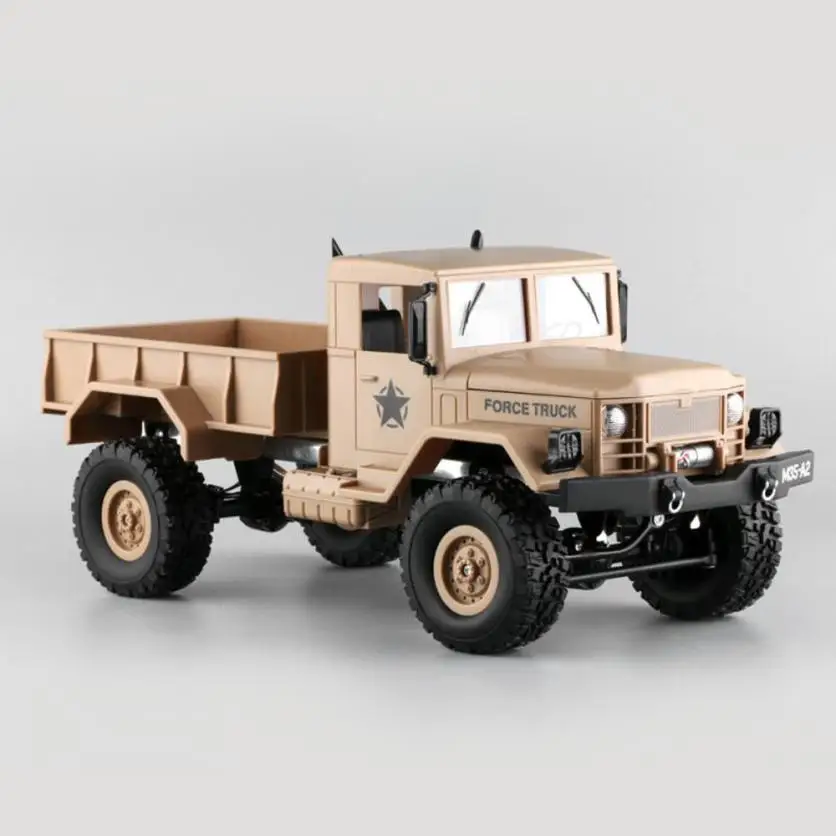 new RC Truck RC Military Truck Army 1:16 4WD Tracked Wheels Crawler Off-Road Kids Climb Truck Car RTR Toy