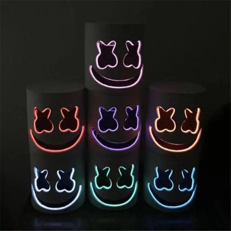 Spun sugar Dj Marshmello светящийся светодиодный шлем косплей реквизит ночной клуб