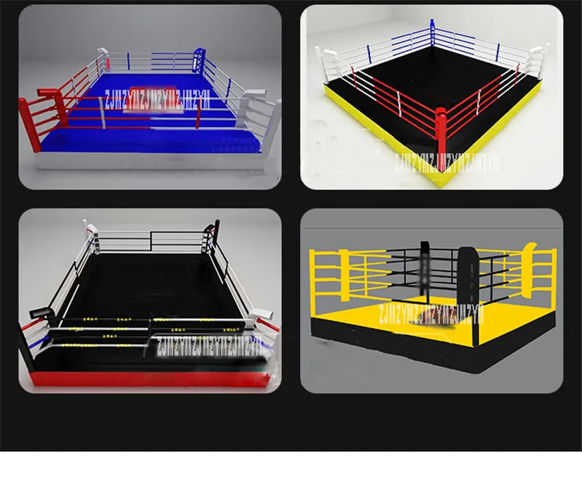 5x5m Square Shape Large Fighting Competition Kickboxing Boxing Platform Sport Fitness Boxing Ring Standard Ground Platform HP008