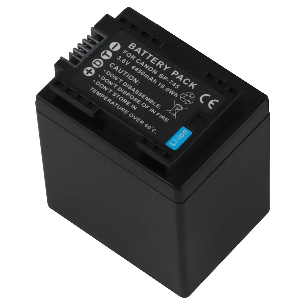 BP-745 BP745 BP-727 BP727 Батарея+ USB Dual Зарядное устройство для Canon HF R306 M506 R32 R48 R38 M52 M56 M60 R36 R46, HF R306