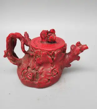 

Chinese imitation resin old tree stump teapot crafts statue