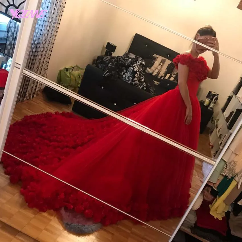 Quinceanera Dresses Ball Gown Off the Shoulder 3D Flowers Sweet 16 Dress Vestidos De 15 Anos