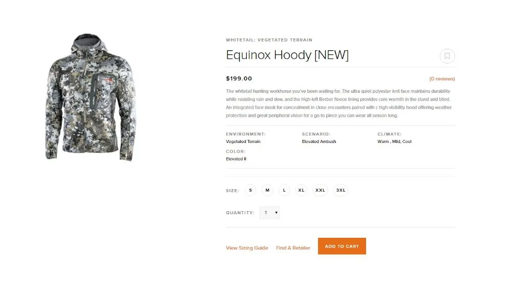 2018 Sitex Equinócio Hoody Jaqueta Huting Elevados ii Novo Sitka 2 Cheap Jaquetas e casacos p caça