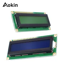 Module d'affichage LCD de caractères LCD1602, module 1602, écran bleu vert 16x2, contrôleur HD44780, lumière bleue noire