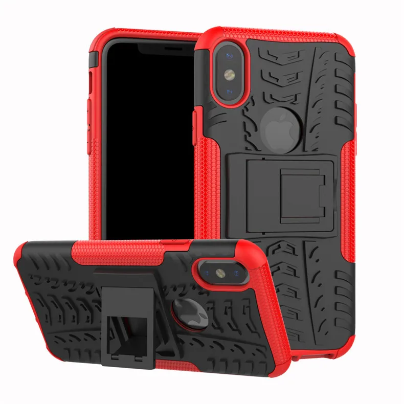 

Tire Pattern Holder Phone Case for Iphone 7 Tpu+pc Drop Protection for For IPhone 6 6s 7 8 Plus X XS XR XX MAX Cases