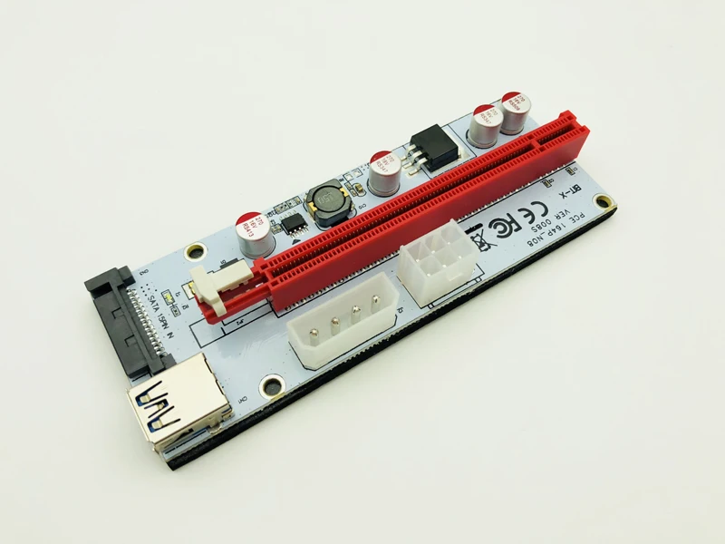 6 шт./лот PCI E 1x до 16x Майнер машина усовершенствованный удлинитель 008C переходная