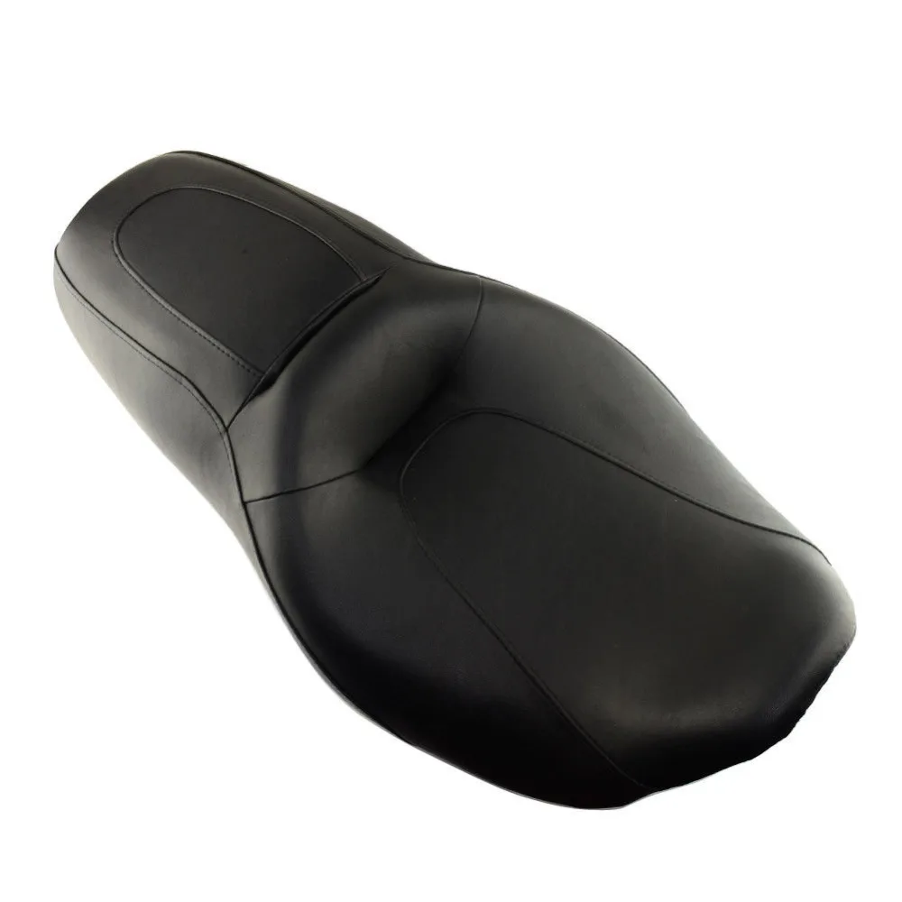 

2Up Seat Sundowner Comfort Leather Passenger Seat Cushion For Harley Touring Road King Road Glide Street Electra Glide