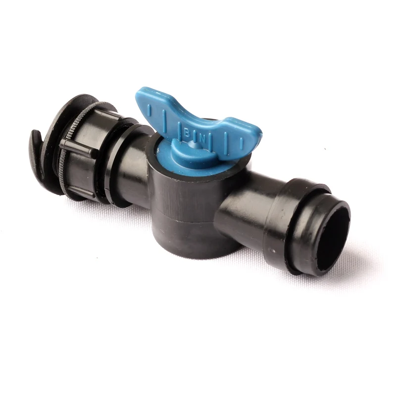 

N45/G 1'' Soft Irrigation Tape By-Pass Ball Valve Connector High Quality Lengthen Durable Garden Drip Irrigation Hose Valve