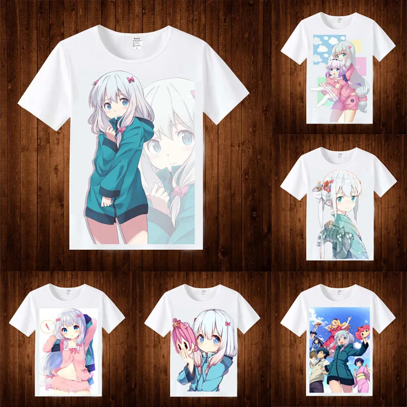 

Coshome Eromanga Sensei Sagiri Izumi Cosplay T shirts Costumes Ero Manga Sensei Tops Men Women T-shirts Short Sleeve Summer Tees