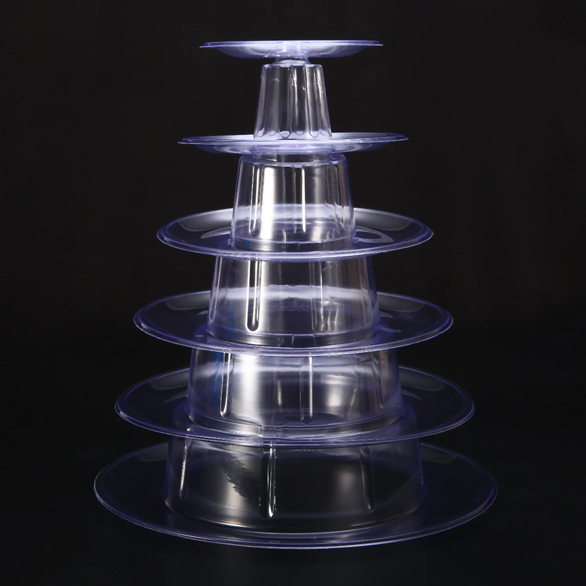 1pc Round Macaron Tower Stands 6 Tiers Tower Stand Cake Display Rack Wedding Decor Supply Birthday Party Display Stand Mayitr