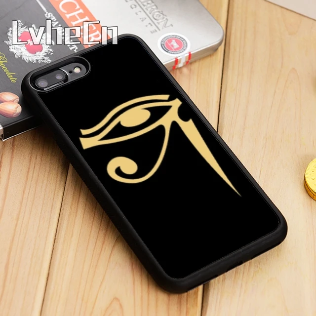 LvheCn Gold Eye of Horus Phone Case Cover For iPhone 5 6 6s 7 8 plus 11 12 Pro X XR XS Max Samsung Galaxy S6 S7 edge S8 S9 S10 | Мобильные
