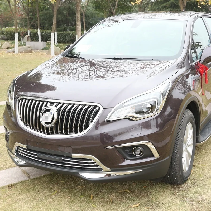 

automobile car covers accessories chromium styling corner front bumper grille trim scratch modification FOR Buick Envision