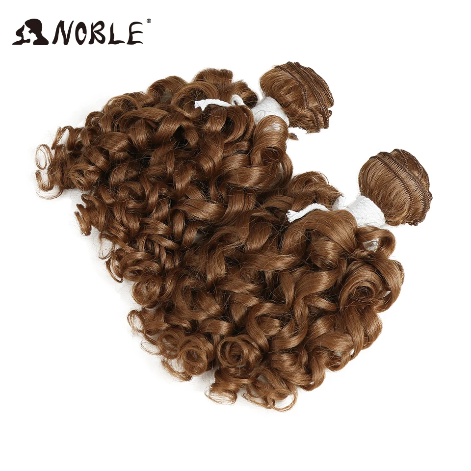 Edle Verworrene Lockige Haar Verlängerung 14 "Zoll Schuss Lockiges Haar Ombre Farbe 2" Bündel Synthetische Haarwebart Für balck Frauen Haar Bundles