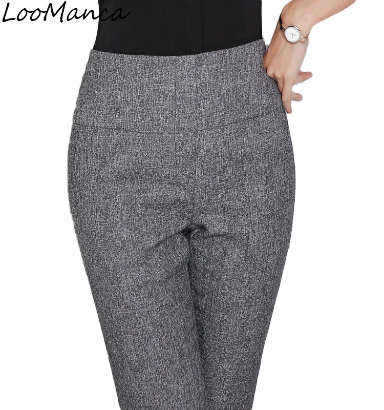 

Fashion Women trousers plus size business Formal OL spring autumn 2018 New Korean office ladies Slim Black Gray OL Suit Pants
