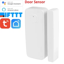 Tuya Smart Life Alexa Google домашний помощник Tuya беспроводной WiFi датчик контакта с окном и дверью Питание от батареи
