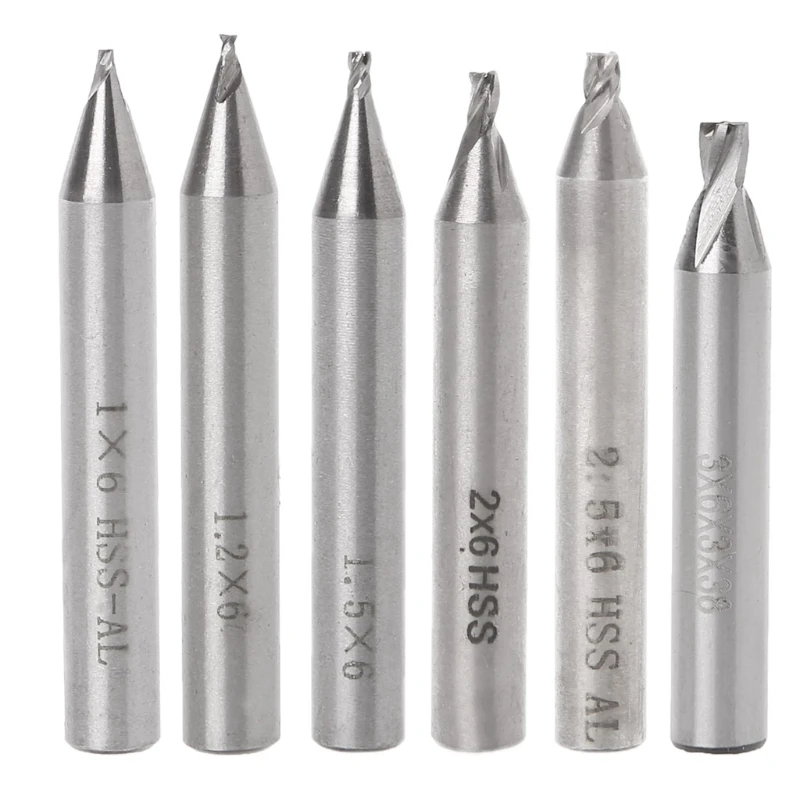 

Mill Cutter Drill Bits For Wood Aluminum Steel Titanium Straight Flute Mill Bit 1.0mm/1.5mm/2.0mm/2.5mm/3.0mm/1.2mm
