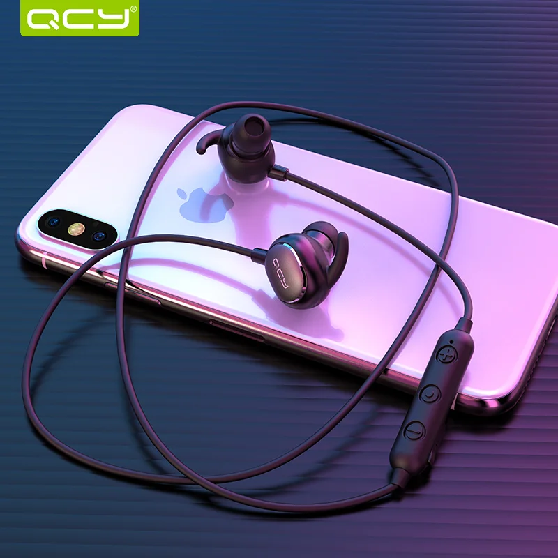 QCY QY19 Bluetooth наушники для пробежек вкладыши IPX4 потенные беспроводные гарнитуры