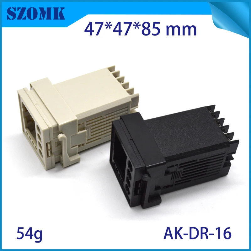 szomk plastic din rail enclosure PLC plastic box for electronics project instrument case junction box (1)