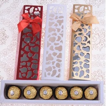 

2019 new Freeshipping 200pcs wedding luxury hollow macarons container/ chocolate box /candy packaging