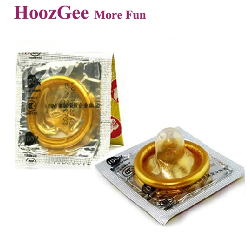 HoozGee Quality Gold font b Condom b font Sex Products Natural Latex font b Condoms b