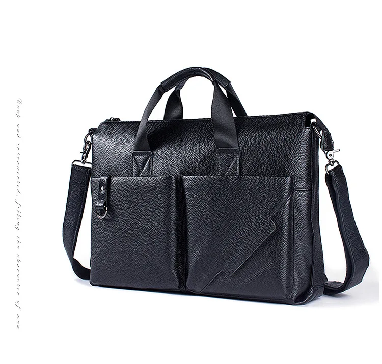 Uniego حقيقية جلد الرجال حقيبة الكتف عالية الجودة الرجال crossbody رسول حقائب يد HB144 الذكور