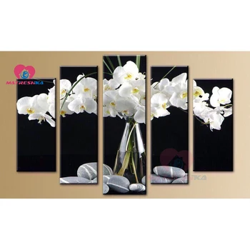 

5PCS/set 5d Diy Diamond Painting completely Full Square Diamond Embroidery flower Mosaic Picture Rhinestone Mosaic Home Decor