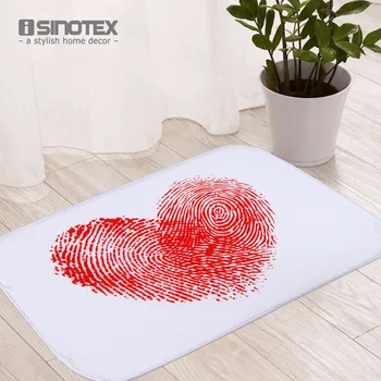 

Coral Fleece Mat Printing Bathing Room Living Room 40*60cm Hallway Floor Mats
