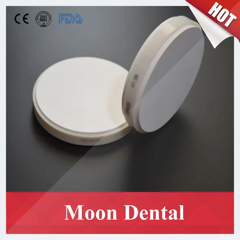 

2 PCS/lot OD98*12mm Wieland System HT&ST Dental Zirconia Ceramic Blocks with Plastic Ring Outside for CAD CAM Milling Machine