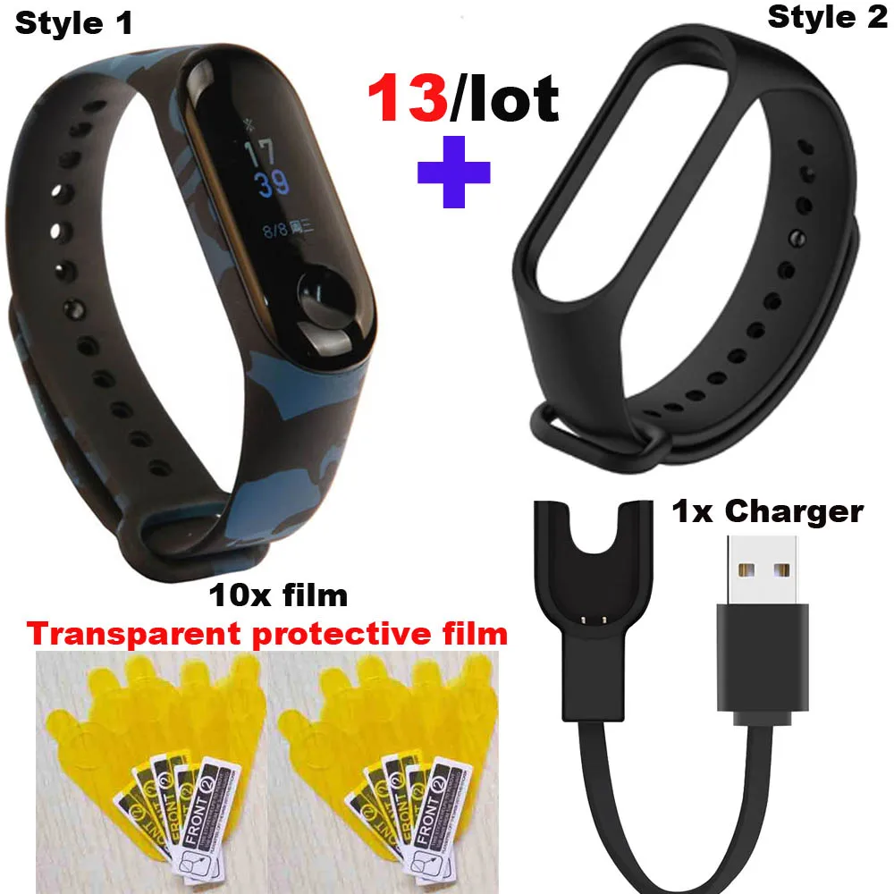 

For Xiaomi Mi Band 3 Bracelet USB Charger Wristband Protector Screen Film 13Pcs