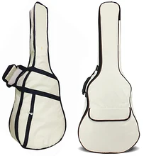 Горячий водонепроницаемый 600D Оксфорд материал снаружи с 0,8 см хлопок мягкий белый чехол для гитары для Народной акустической гитары