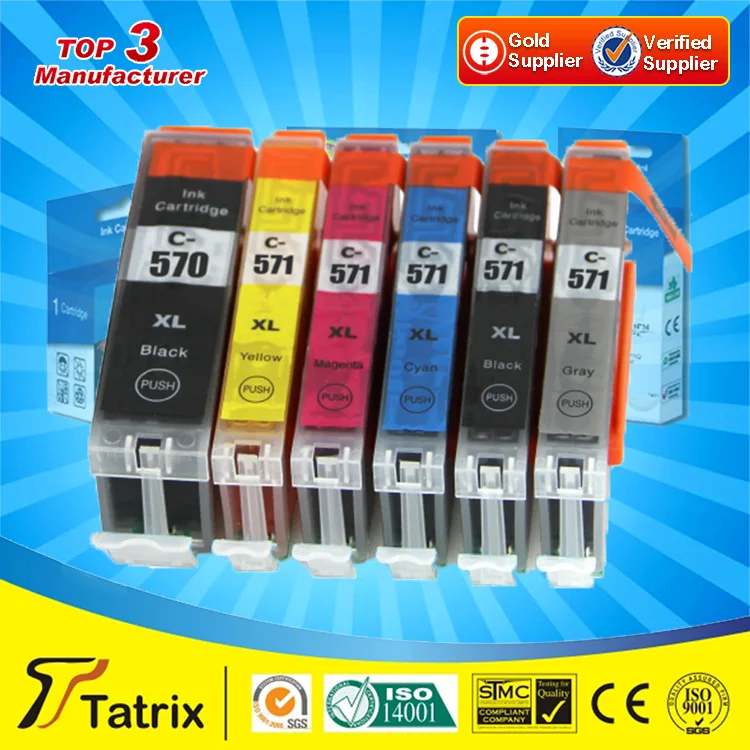

PGI570 CLI571 Compatible for Canon PIXMA MG5750/MG5751/MG5752/MG5753/MG6850/MG6851/MG6852/MG6853/MG7750/MG7751/MG7752/MG7753
