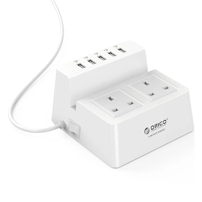Смарт розетка ORICO Power Strip для зарядки настольного зарядного устройства с 2