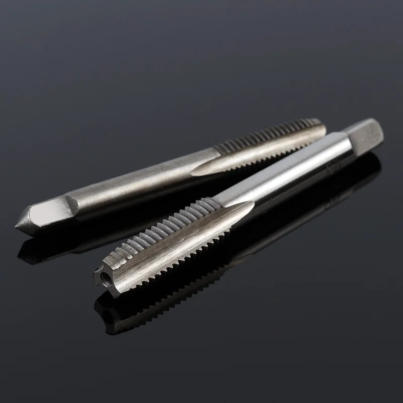 5pcs/set Machine Accessories Round Shank Perforator Straight Groove Tap Bearing Steel Mini Straight Flute Hand Taps Drilling