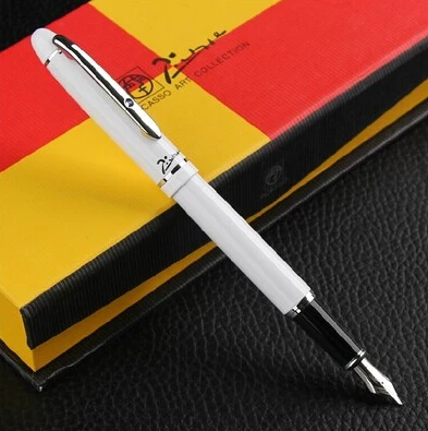 Пикассо 608 перьевых ручек Роскошные гладкие подписания металлическая ручка 0,5 мм и подарок коробка школы и письменная работа в офисе поставки